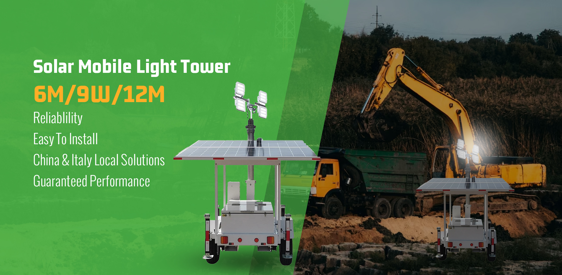 Solar mobile tower