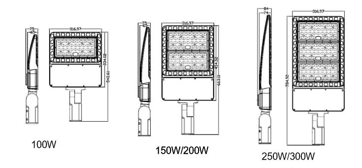 LED Shoebox Parking Lot Street Light